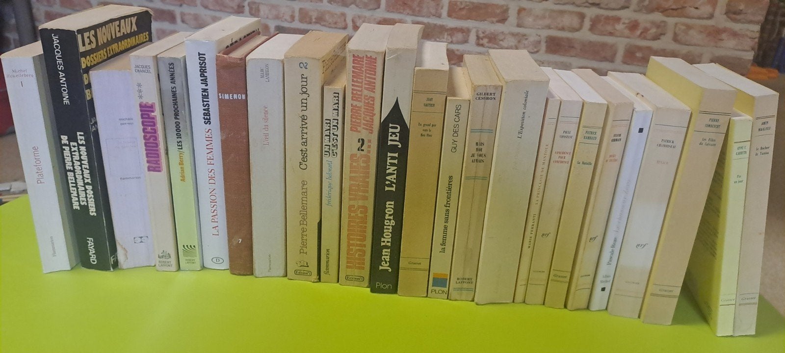 PARTIJ 25 FRANSTALIGE ROMANS – Bekende auteurs, Ophalen of Verzenden, Gelezen, Michel Houellebecq, Wereld overig