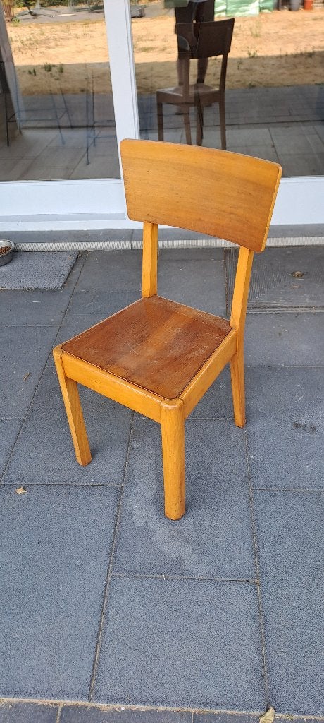 Vintage stoel, Ophalen, Gebruikt, Bruin, Vintage