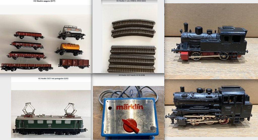 HO Marklin lot (700), Hobby & Loisirs créatifs, Enlèvement ou Envoi, Courant alternatif, Utilisé, Set de Trains