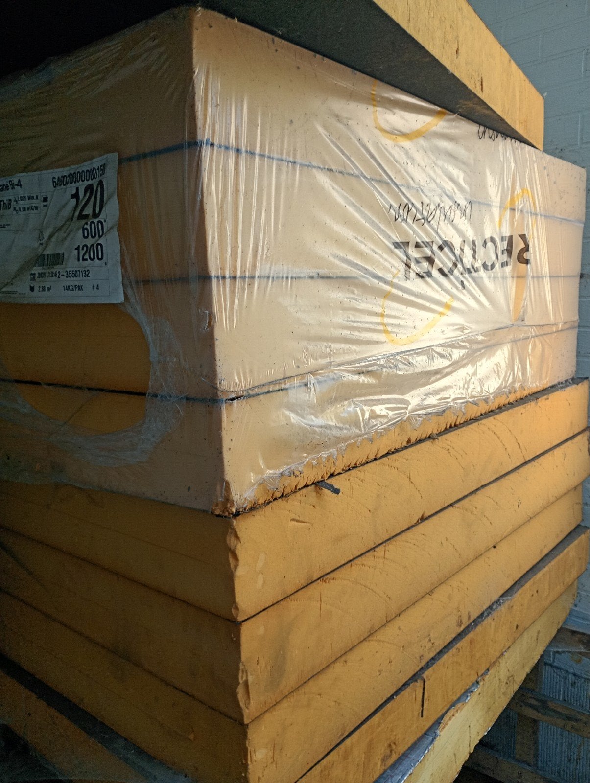 5 m2 platdak isolatie 12 cm dik met bitumineuze laag, Ophalen
