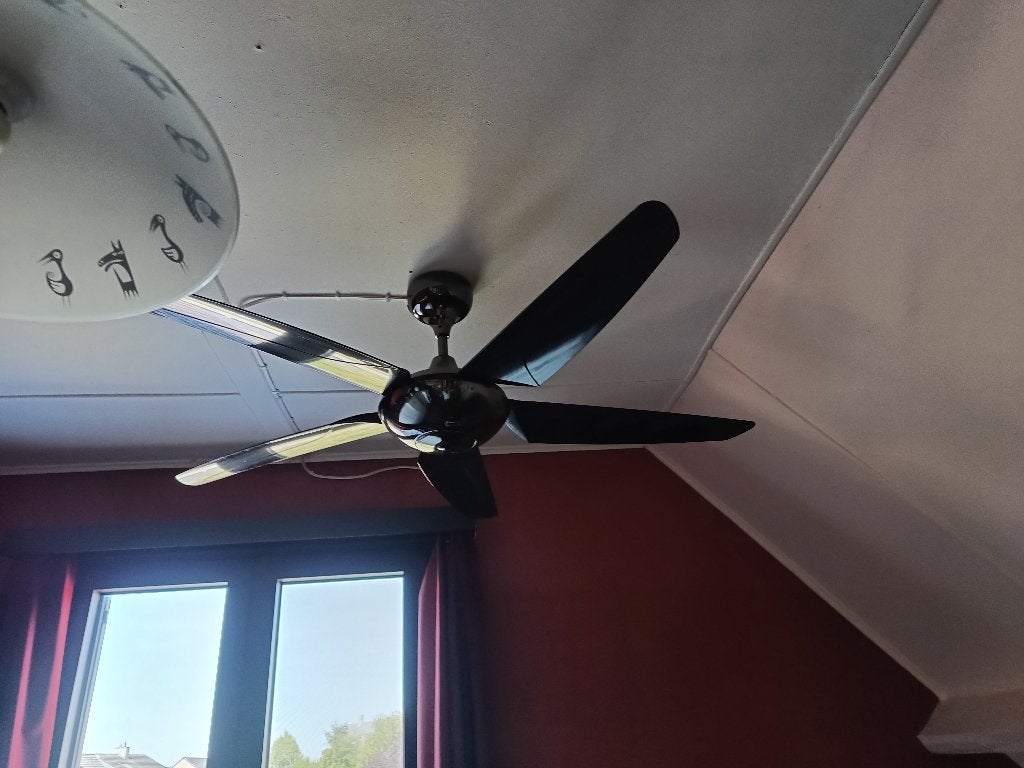 plafondventilator, Electroménager, Ventilateurs, Enlèvement, Ventilateur avec télécommande, Comme neuf, Ventilateur de plafond