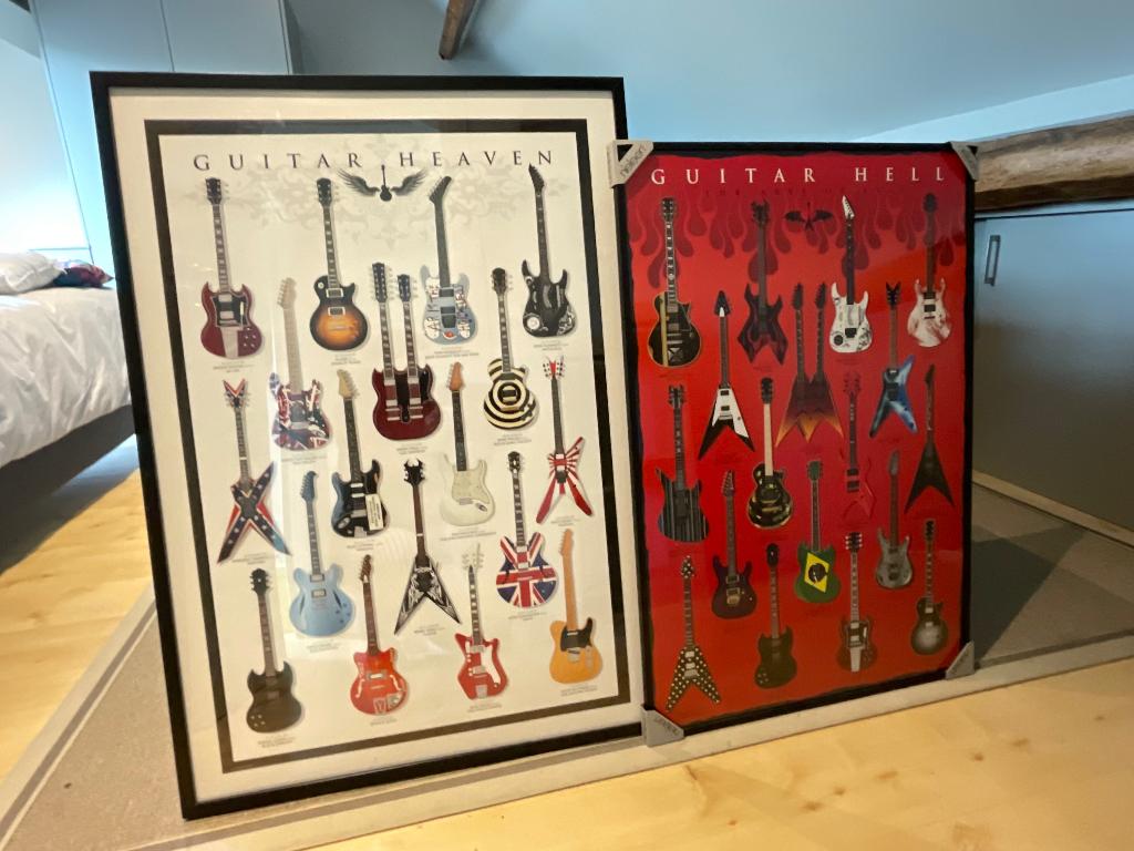 Posters: Guitaren, Ophalen, Zo goed als nieuw, Foto of Poster