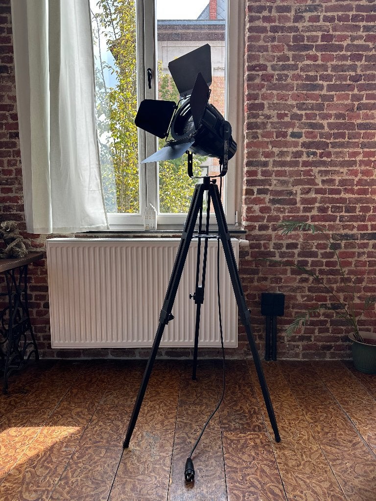 Bryte Industriële Filmspot Vloerlamp Statief | Zwart Design, Ophalen, Industrieel, vintage en loft., Hout, Zo goed als nieuw