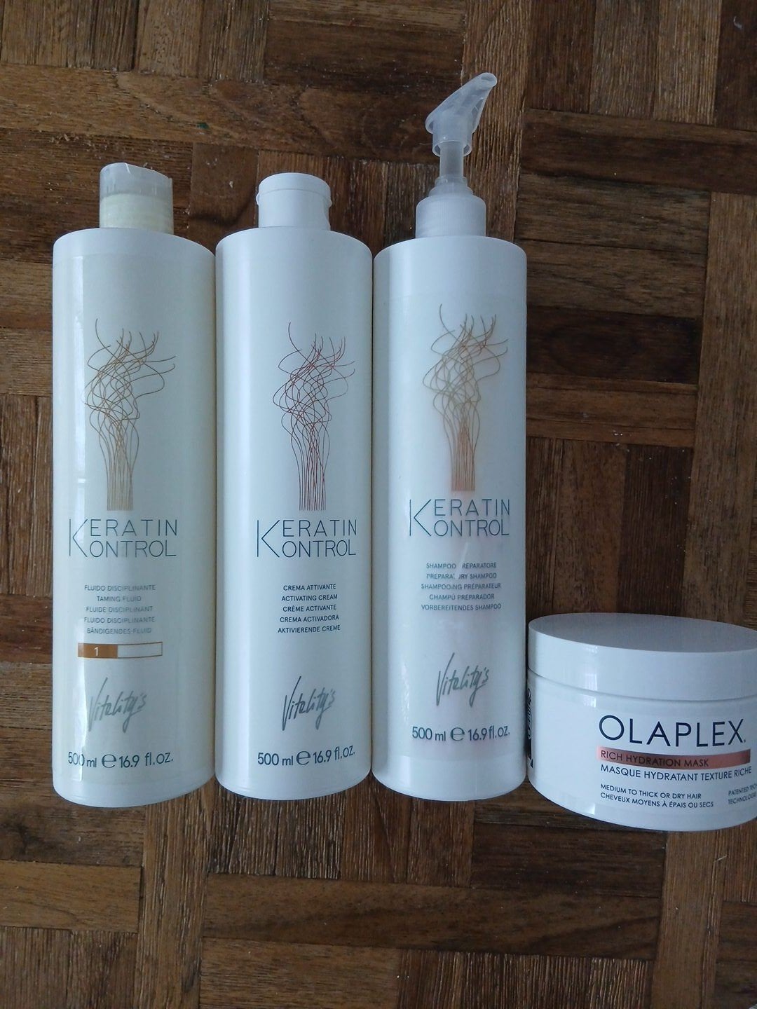 Coffret de kératine Professional Keratin Kontrol + Olaplex, Enlèvement