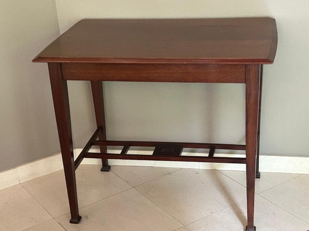 Antieke bijzettafel, 55 tot 75 cm, Zo goed als nieuw, 60 cm of meer, Rechthoekig