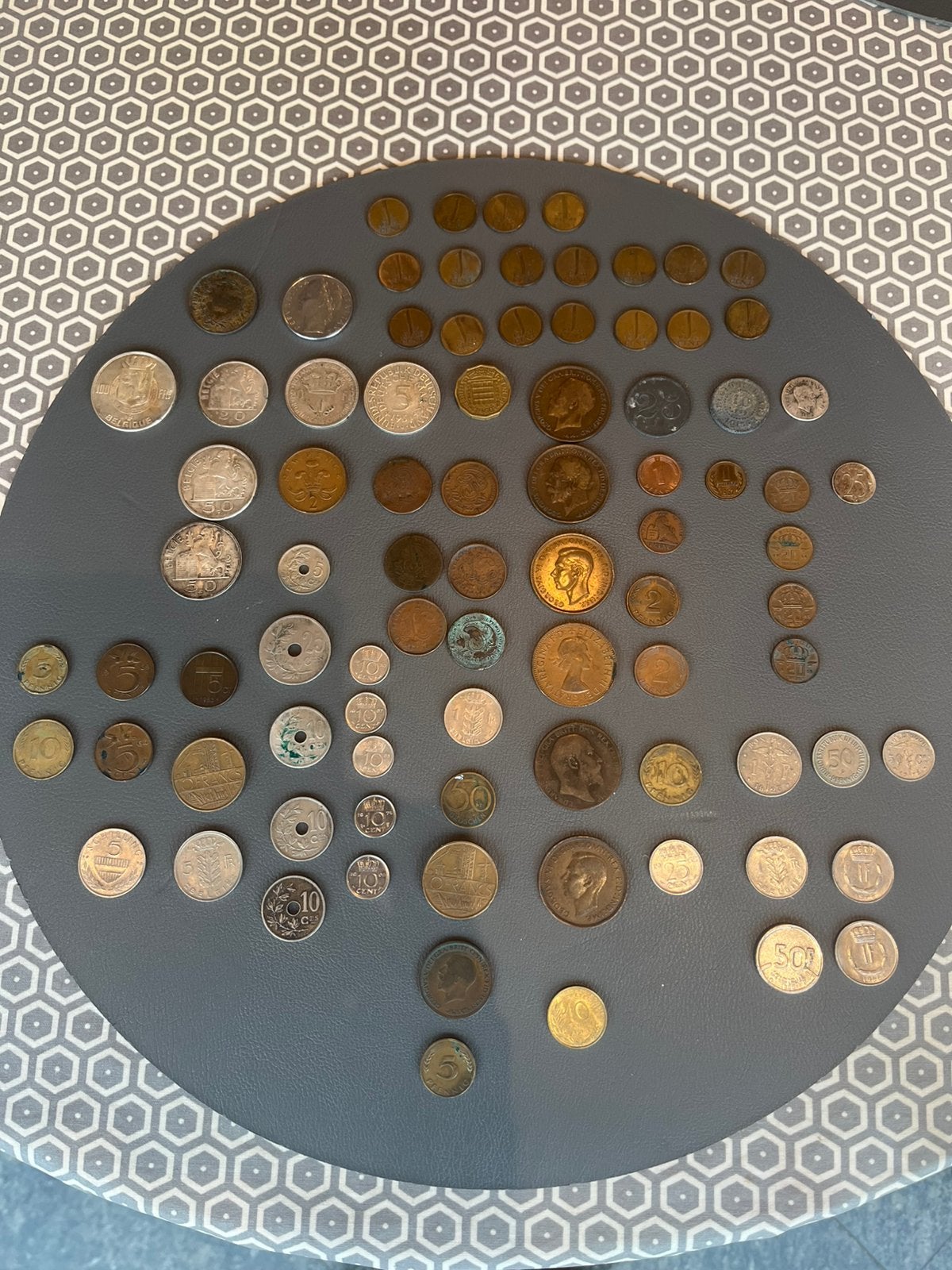 Collectie oude munten en een franse medaille ( zie lijst), Enlèvement