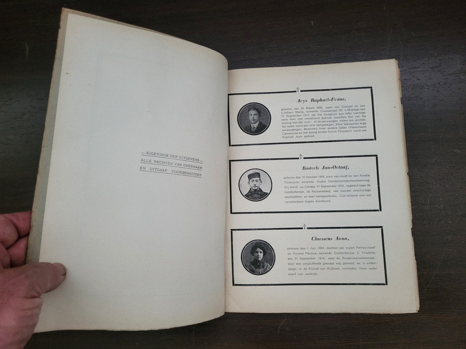 Gedenkboek der Aalstersche Burgerlijke Slachtoffers, Ophalen of Verzenden