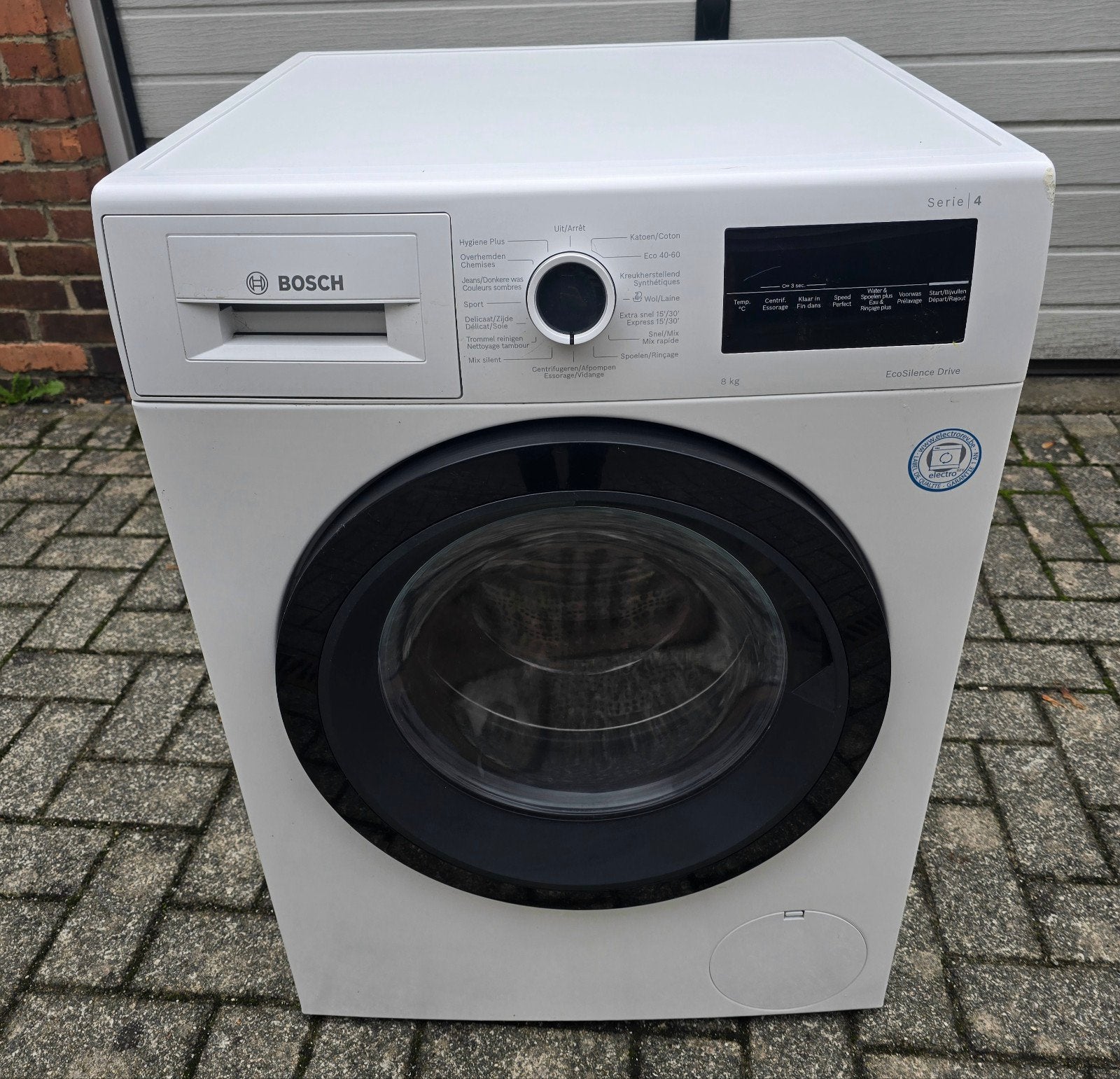 Bosch lave linge  serie  4 | 8kg A+++ 1400T  | 2023, Enlèvement