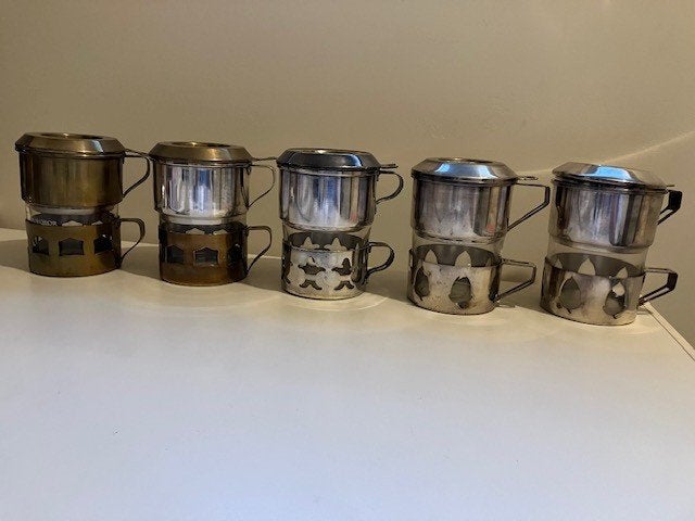 5 Koffiefilters, Antiek en Kunst, Ophalen, Zilver