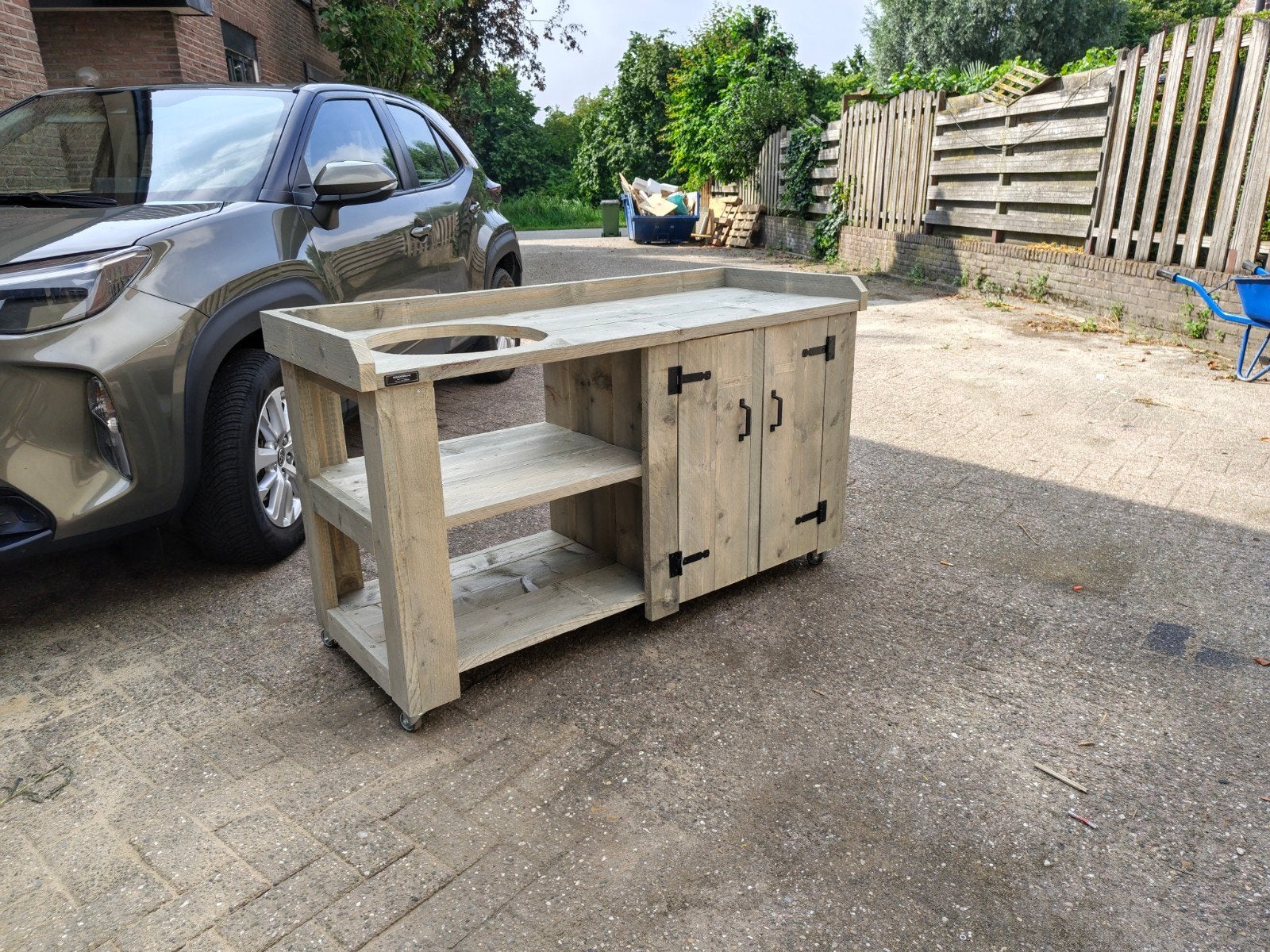 bbq tafels van steigerhout, Tuin en Terras, Ophalen, Nieuw