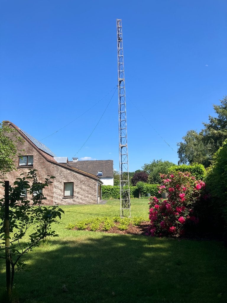 Antennemast, zelfdragend, 12 meter, Telecommunicatie, Antennes en Masten, Ophalen, Gebruikt, Mast