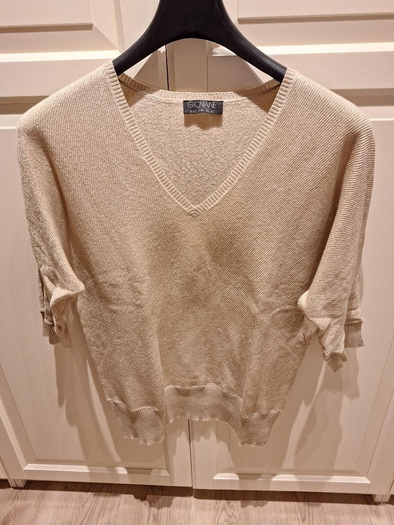 Zeer mooie goudkleurige trui met glinster van Giovane, NIEUW, Beige, Maat 42/44 (L), Nieuw, Ophalen of Verzenden