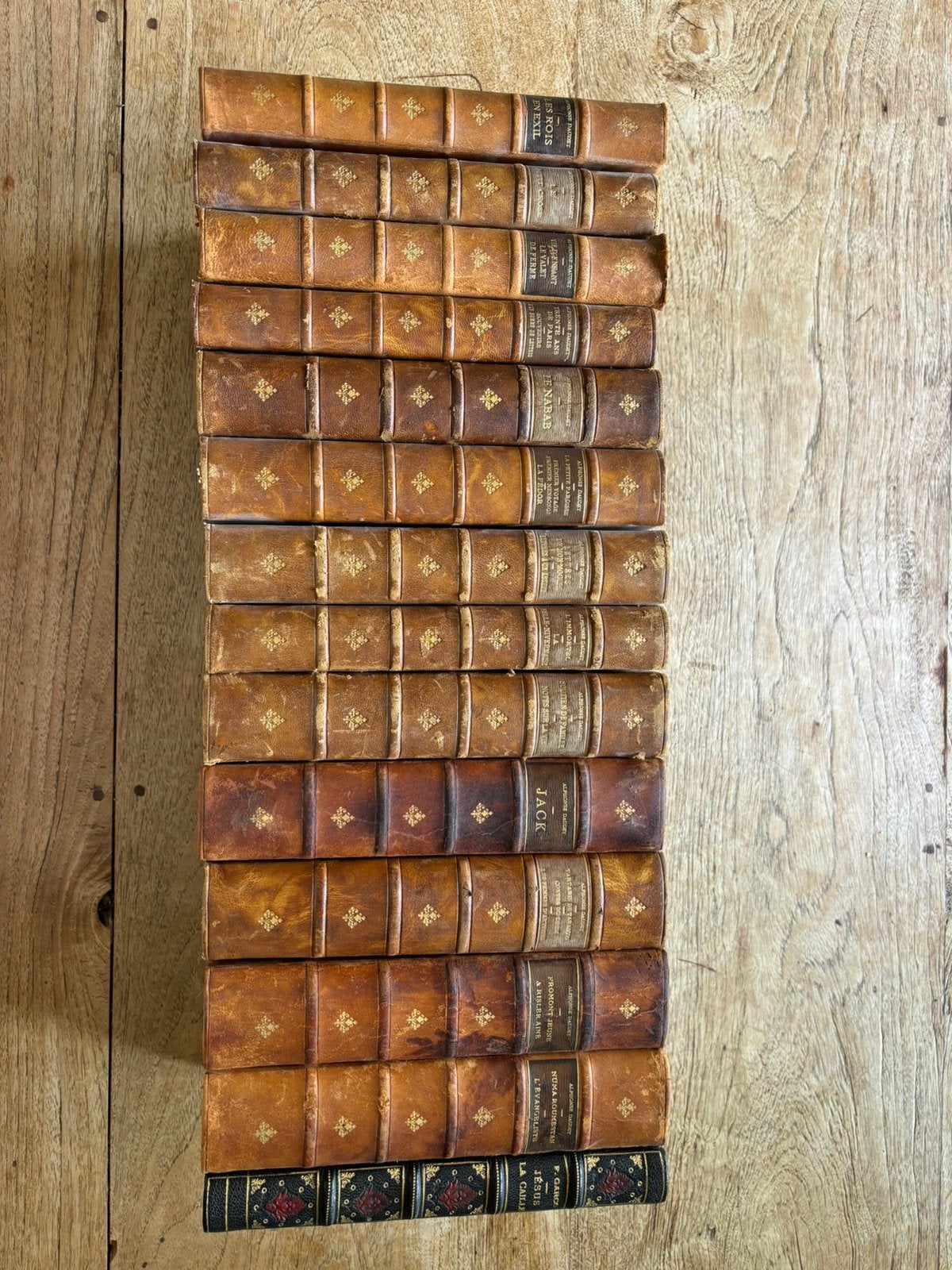 Lot de 14 livres anciens - œuvres d'Alphonse Daudet., Ophalen, Zo goed als nieuw