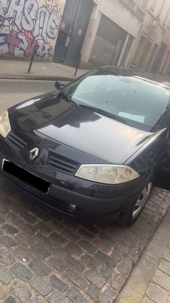 Renault Mégane 2 dynamique 1.6 16v ESSENCE full option, Auto's, Stof, Zwart, Zwart, Handgeschakeld