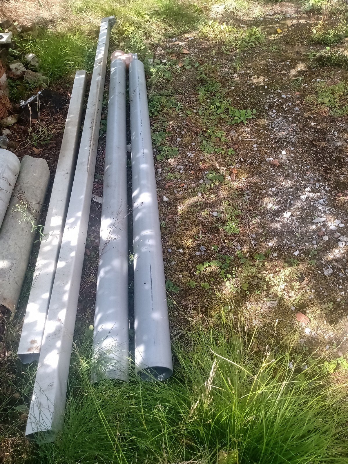 afvoer buizen grijs, Doe-het-zelf en Bouw, Metalen, Ophalen, Zo goed als nieuw
