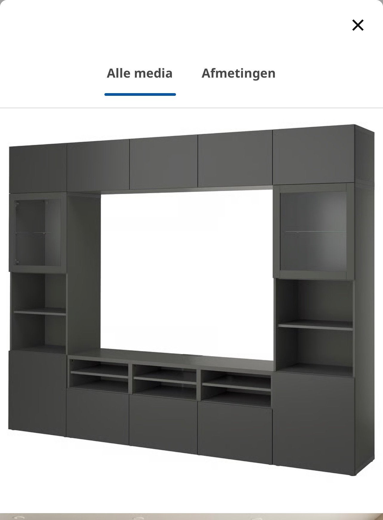 Besta tv kast, Enlèvement, Comme neuf