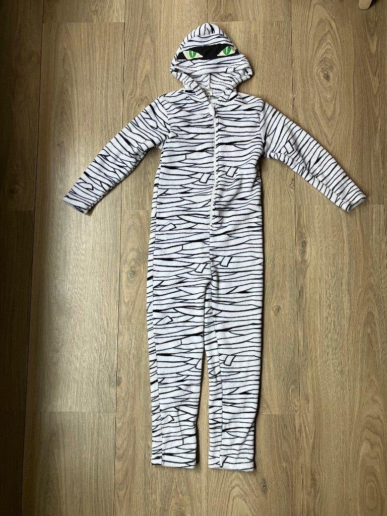 Halloween pak mummie 134-140, Ophalen of Verzenden, Zo goed als nieuw, 134 t/m 140, Jongen of Meisje