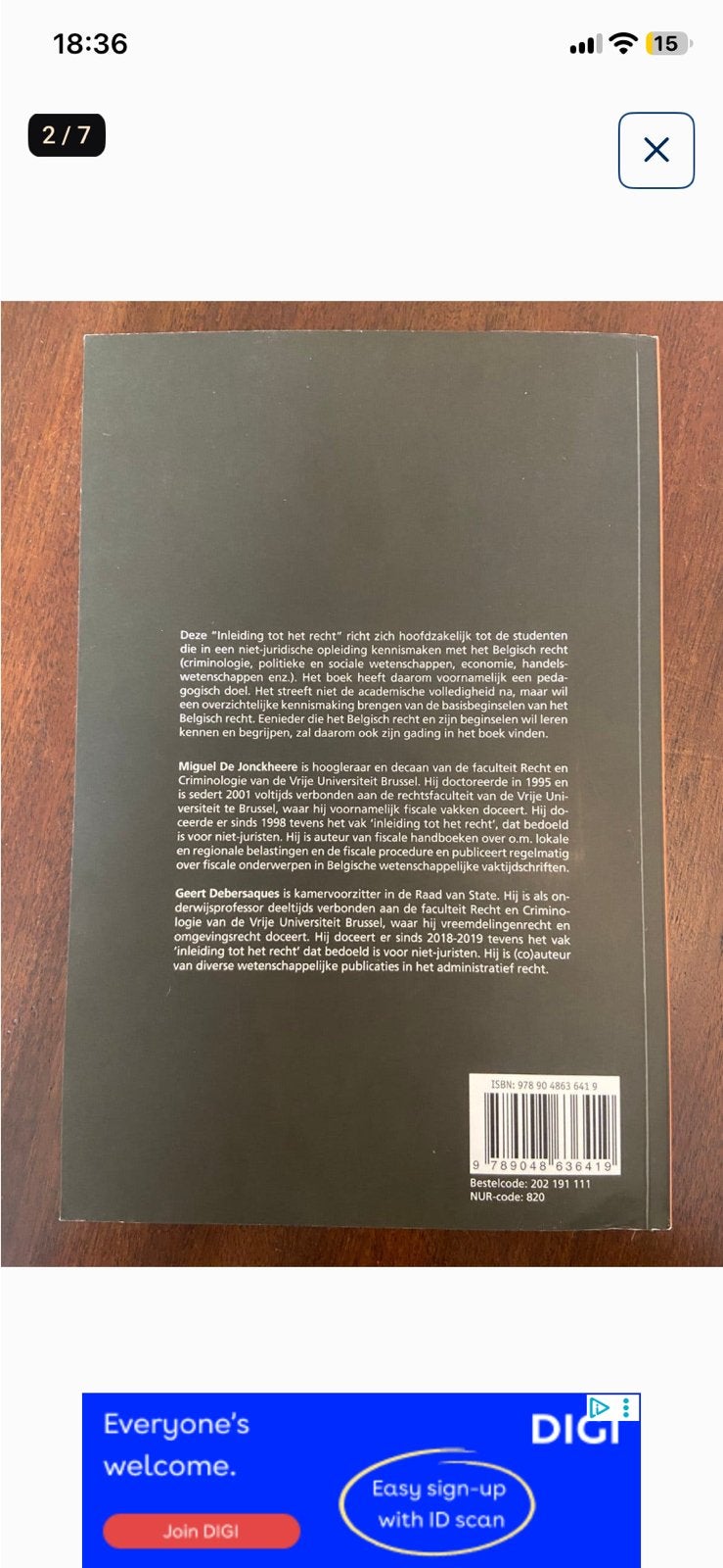Geert Debersaques - Introduction au droit 2019, Livres, Enlèvement ou Envoi, Neuf, Enseignement supérieur