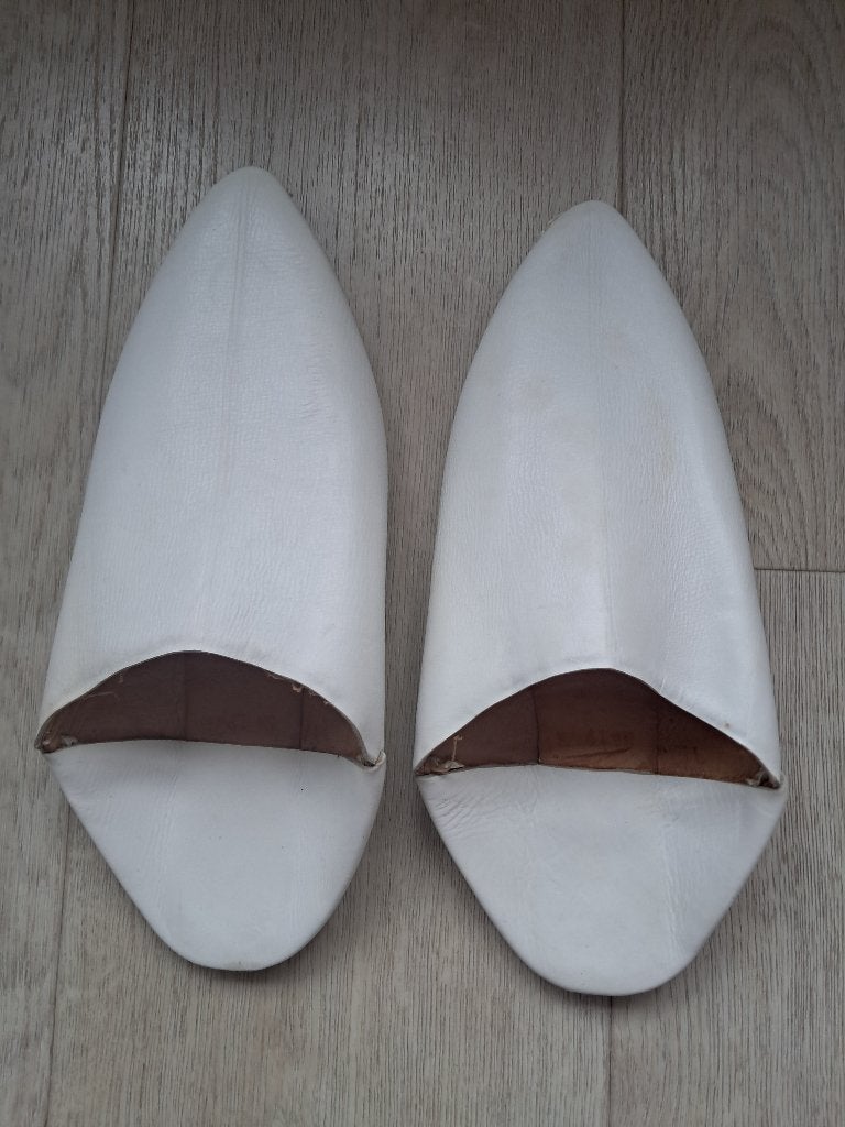 Marokkaanse slippers maat 41, Kleding | Heren, Schoenen, Ophalen, Wit, Slippers