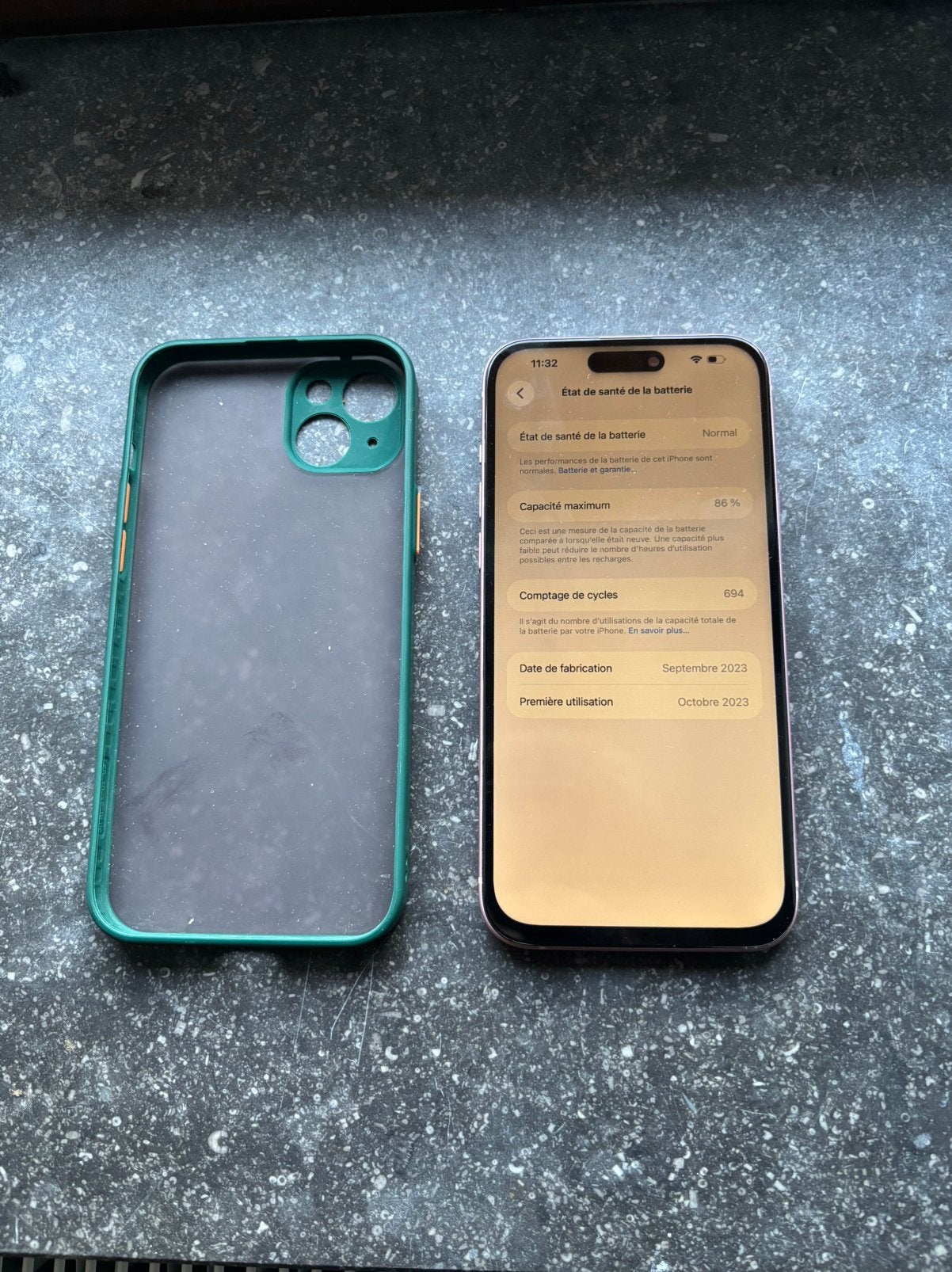 Téléphone iPhone 15 plus 128gb - rose | batterie 86%, Télécoms, Téléphonie mobile | Apple iPhone, Enlèvement ou Envoi, Comme neuf