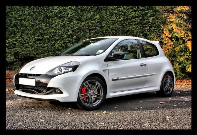 Renault Clio 3 RS fase 2, Auto's, Voorwielaandrijving, Stof, 4 cilinders, Wit