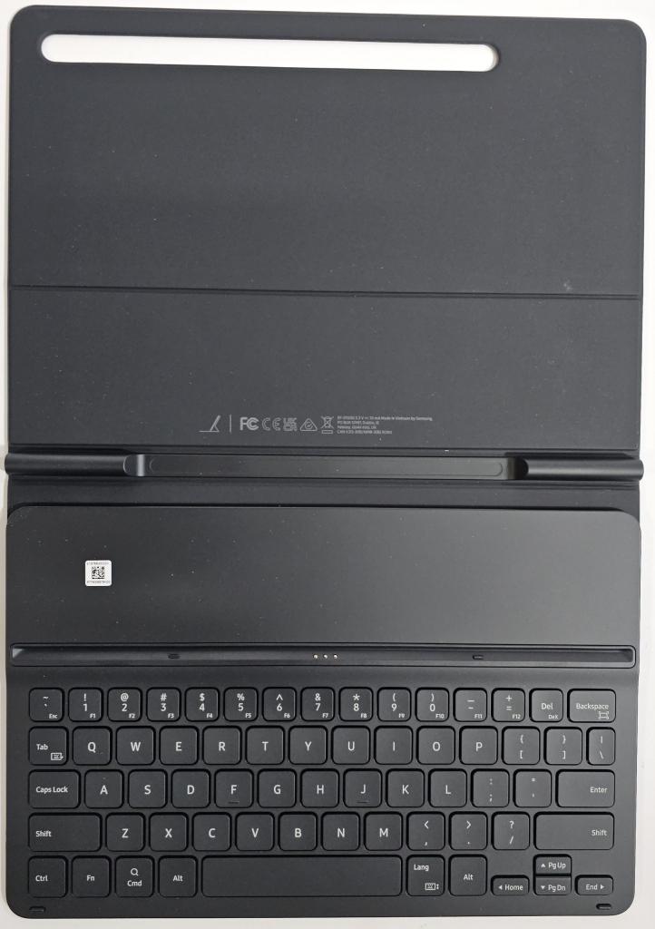 Galaxy Tab S8/S7 Book Cover Keyboard Qwerty EU | Retourdeal, Neuf, Enlèvement ou Envoi, 11 pouces, Protection faces avant et arrière