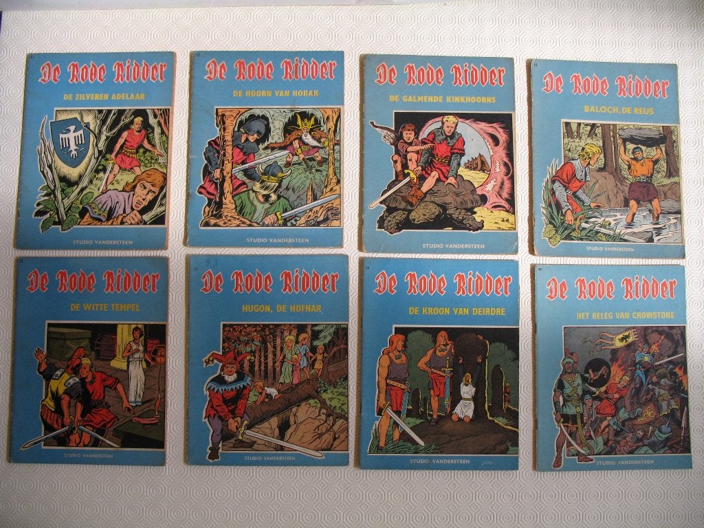 De Rode ridder; oude ongekleurde 1ste druk versie,, Plusieurs BD, Enlèvement ou Envoi