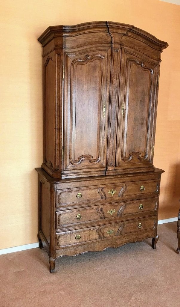 meuble deux corps, Maison & Meubles, Enlèvement, Utilisé, Chêne, Avec tiroir(s)