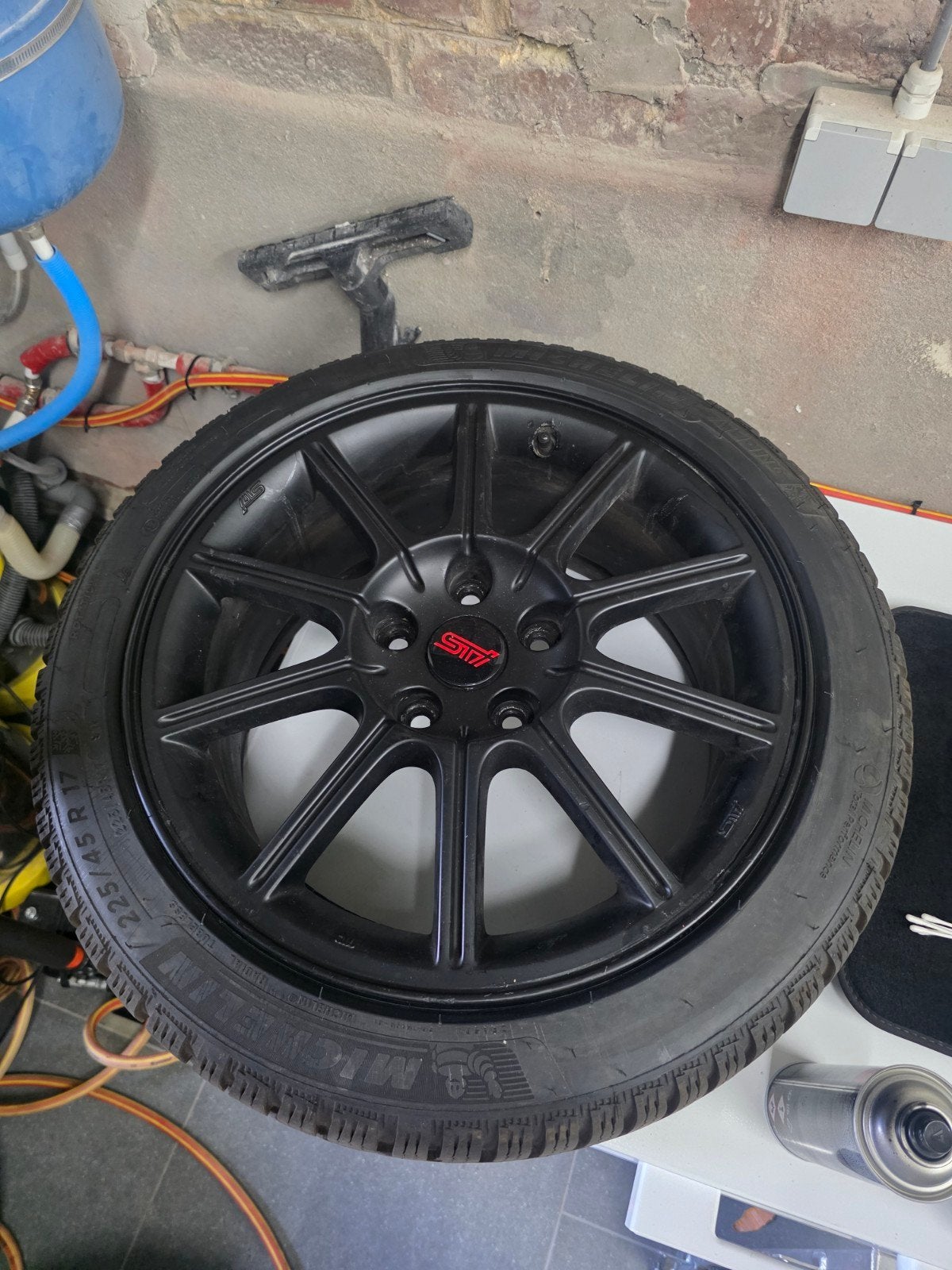 jantes subaru sti 9 5x114.3 17", Enlèvement, 17 pouces, Pneus hiver, Jante(s)