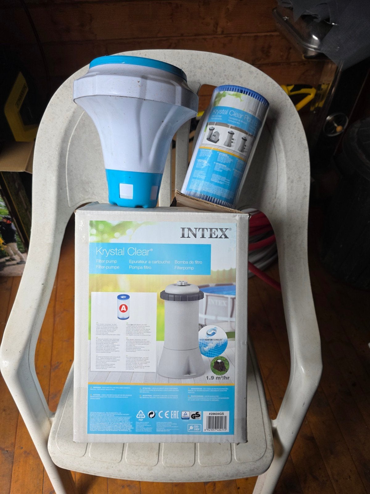 intex 28604gs krystal clear filterpomp, Ophalen, Zo goed als nieuw, Filter