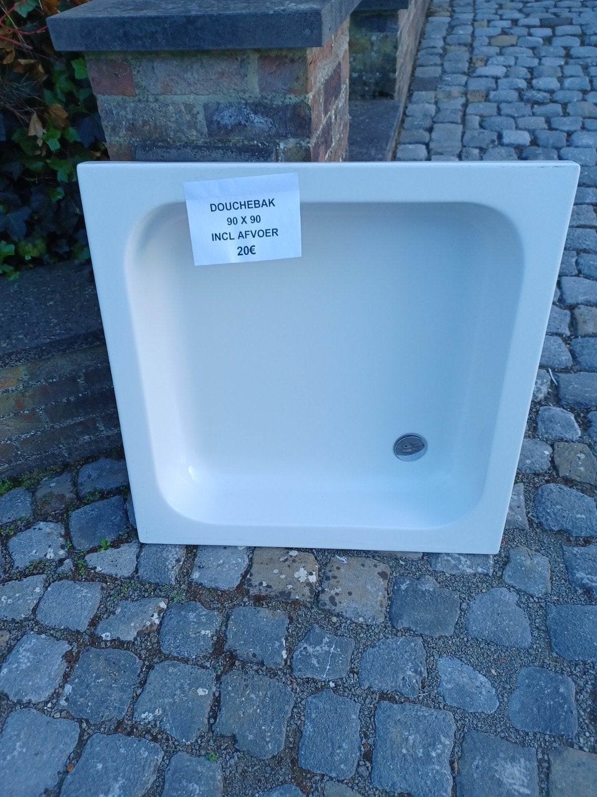 Douchebak 90x90 inclusief sifon, Doe-het-zelf en Bouw, Ophalen, Gebruikt, Douche