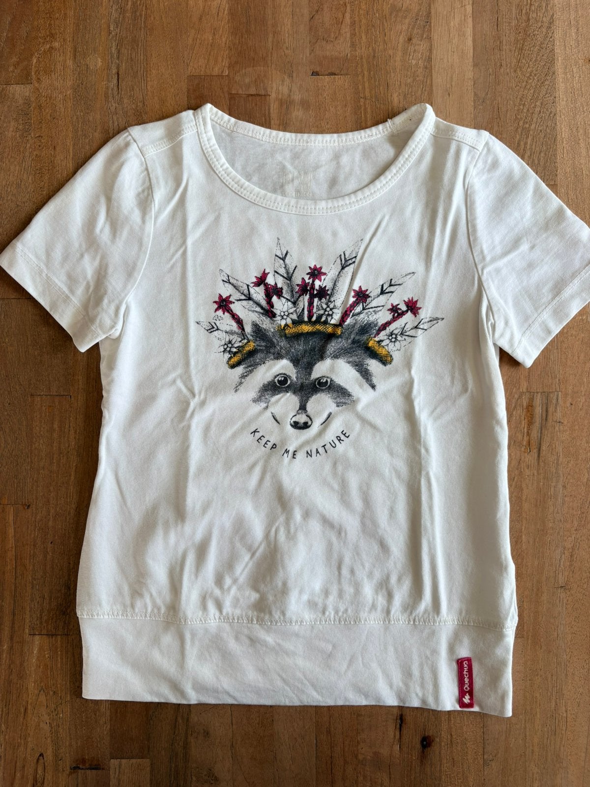 Witte wandel t-shirt Quechua, maat 125-132, Enfants & Bébés, Vêtements enfant | Taille 128, Enlèvement ou Envoi, Utilisé, Fille