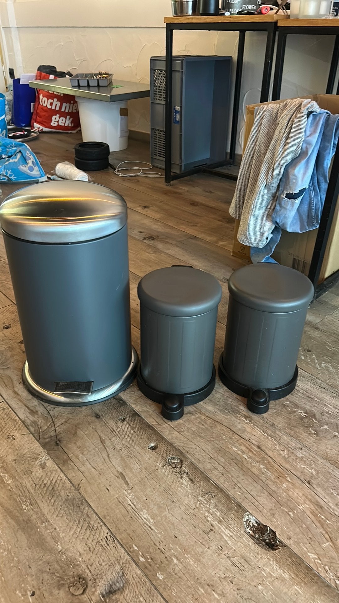 Set van 3 vuilbakken, Huis en Inrichting, Ophalen of Verzenden, Zo goed als nieuw