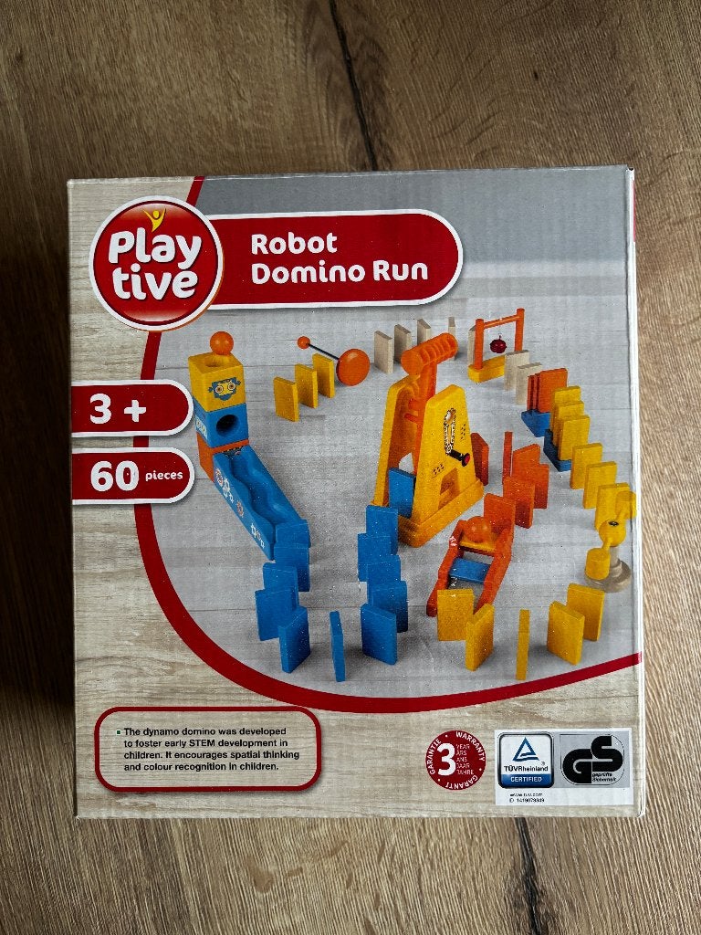 Playtive Dominostenen hout ROBOT RUN zgan, Ophalen, Zo goed als nieuw, Overige merken