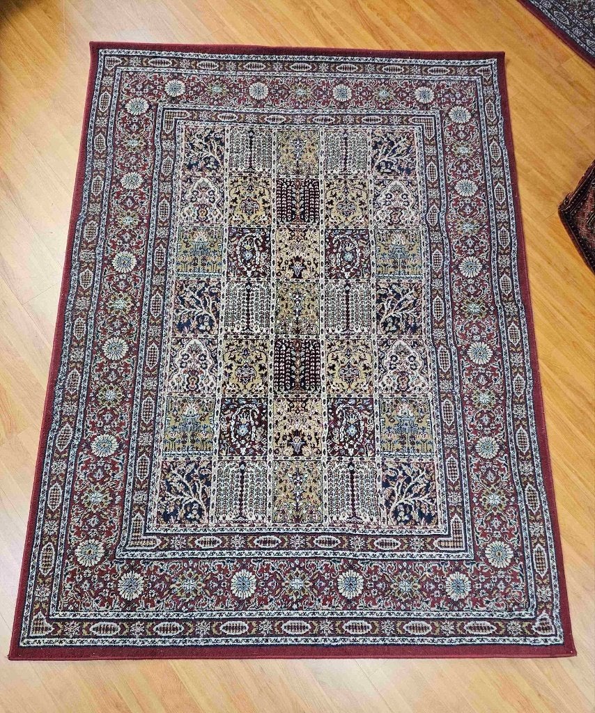 Groot vintage tapijt 235/170 cm, Ophalen of Verzenden, Gebruikt, Meerkleurig, Vintage