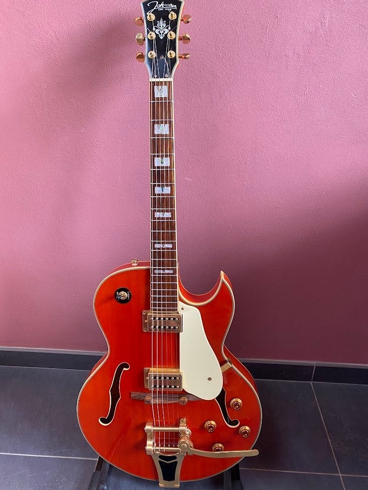 Hollowbody Johnson JP-NN-O TO, Ophalen, Zo goed als nieuw, Hollow body, Overige merken