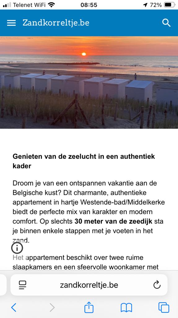 Appartement te huur in Middelkerke, 50 m² of meer, Provincie West-Vlaanderen