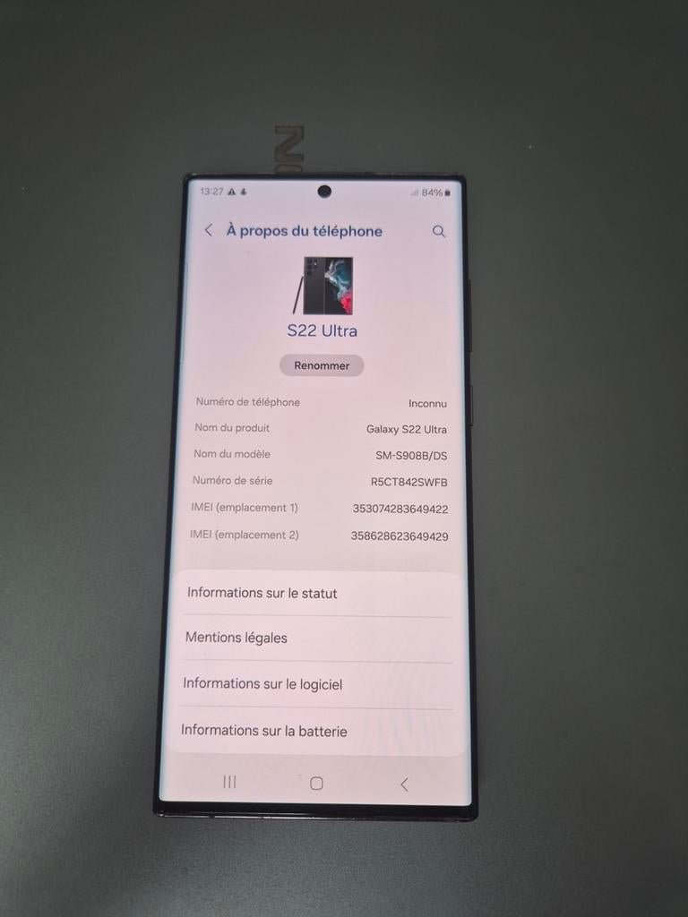 S 22 ultra, Informatique & Logiciels, Android Tablettes, Enlèvement ou Envoi