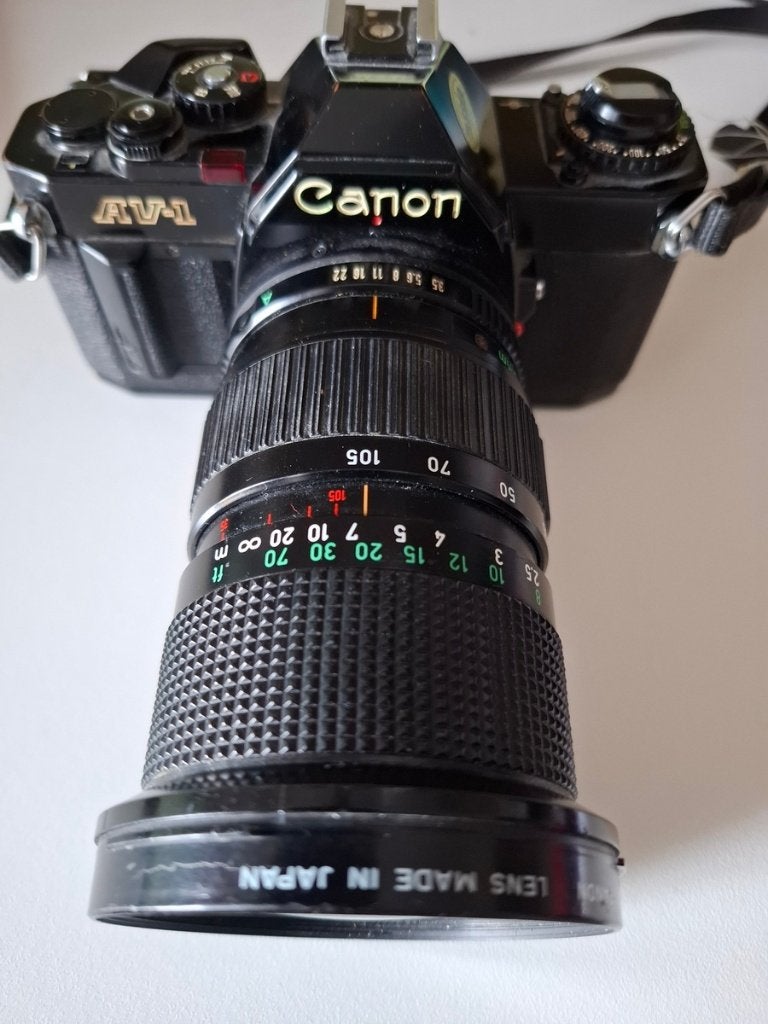 CANON AV-1 - Reflex argentique, TV, Hi-fi & Vidéo, Enlèvement, Utilisé, Reflex miroir, Canon