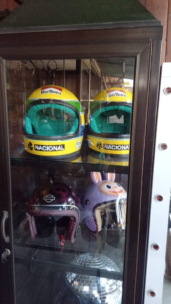 Réplique casque Ayrton Senna, Collections, Enlèvement, Neuf, Voitures