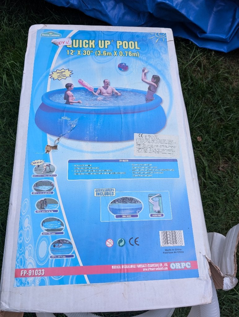 Zwembad rond 3.6m x 0.76m, Jardin & Terrasse, Piscines, 200 à 400 cm, Piscine gonflable, 300 cm ou plus, Rond