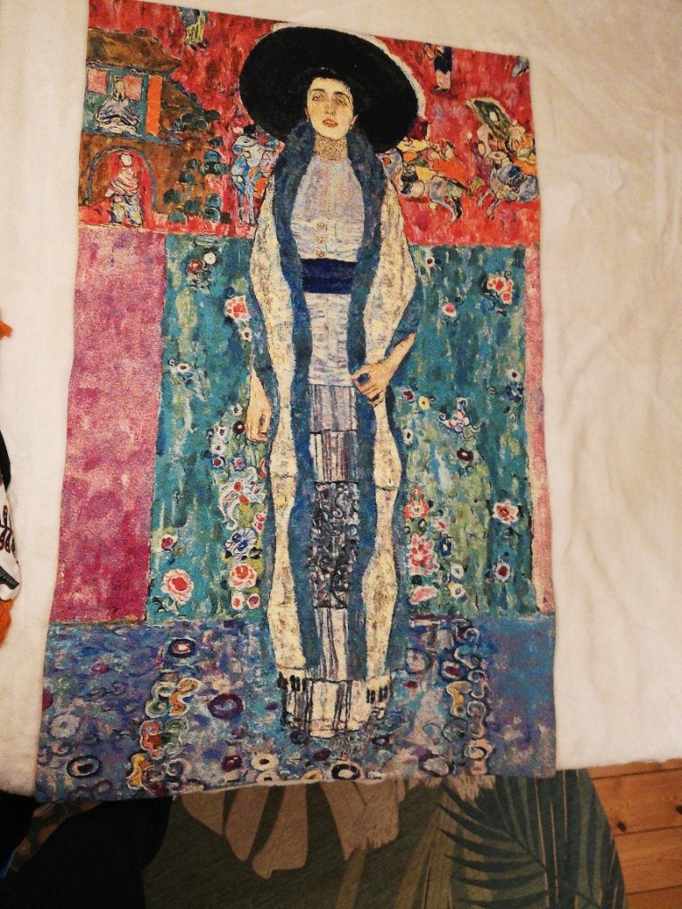 Tapisserie Gustave Climt 110 x 70 cm, Antiquités & Art, Enlèvement