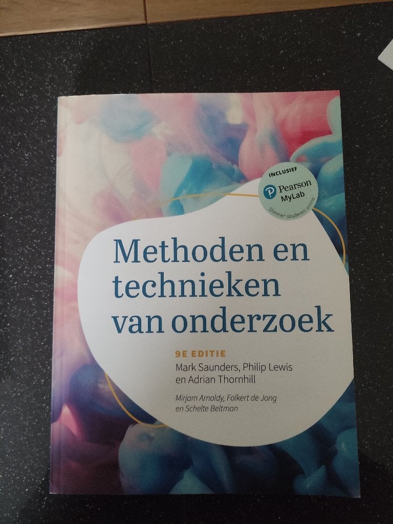 Methoden en technieken van onderzoek, Boeken, Ophalen, Zo goed als nieuw, Economie en Marketing, Pearson