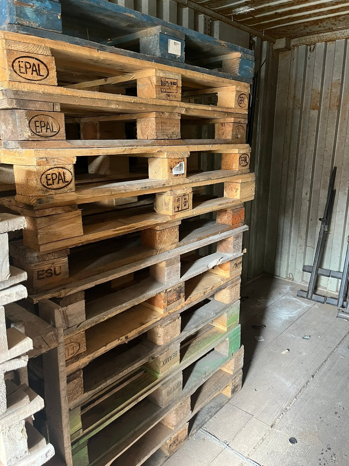 Europaletten, Dou beton paletten en Beamix paletten, Ophalen, Zo goed als nieuw, Pallet