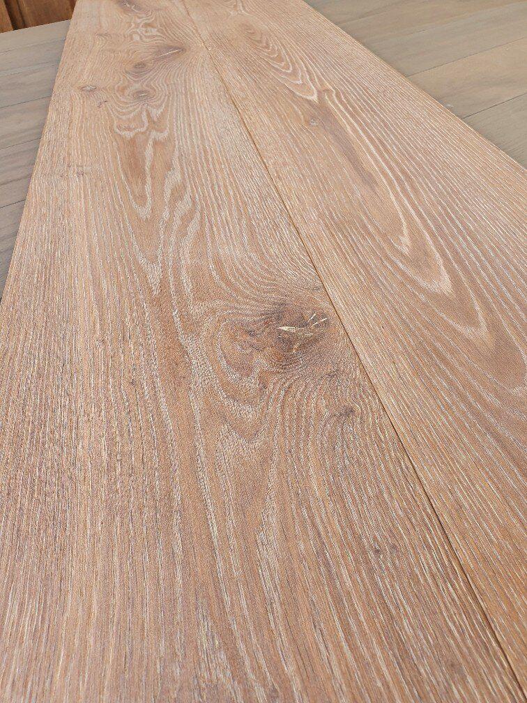 PARKET HOUT; 33 M2 EIKEN.  GEBORSTELD GEROOKT WIT GEOLIED, Tuin en Terras, Grind, Keien en Split, Wit, Ophalen