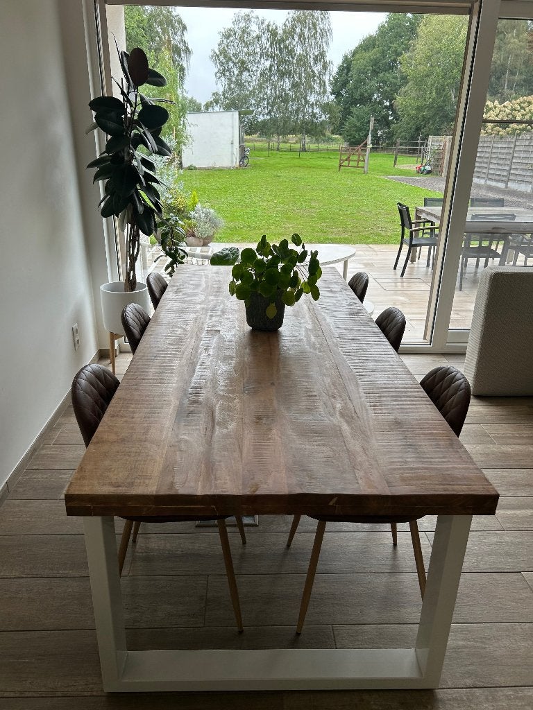 Eettafel, Ophalen, 200 cm of meer, 50 tot 100 cm, Zo goed als nieuw