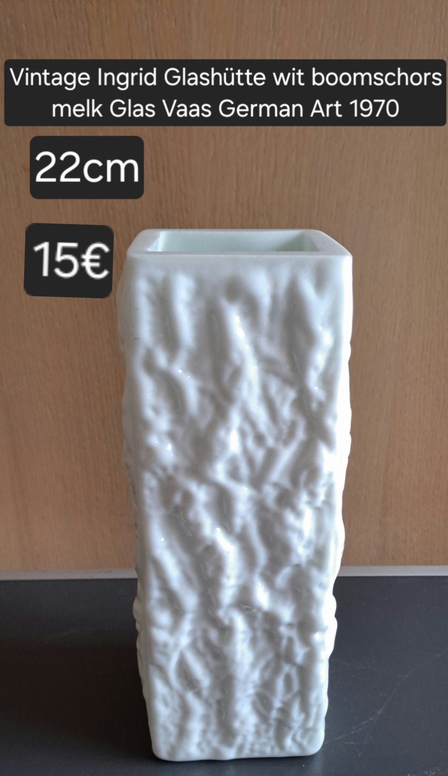 vaas INGRID GLASS design, Antiek en Kunst, Ophalen of Verzenden