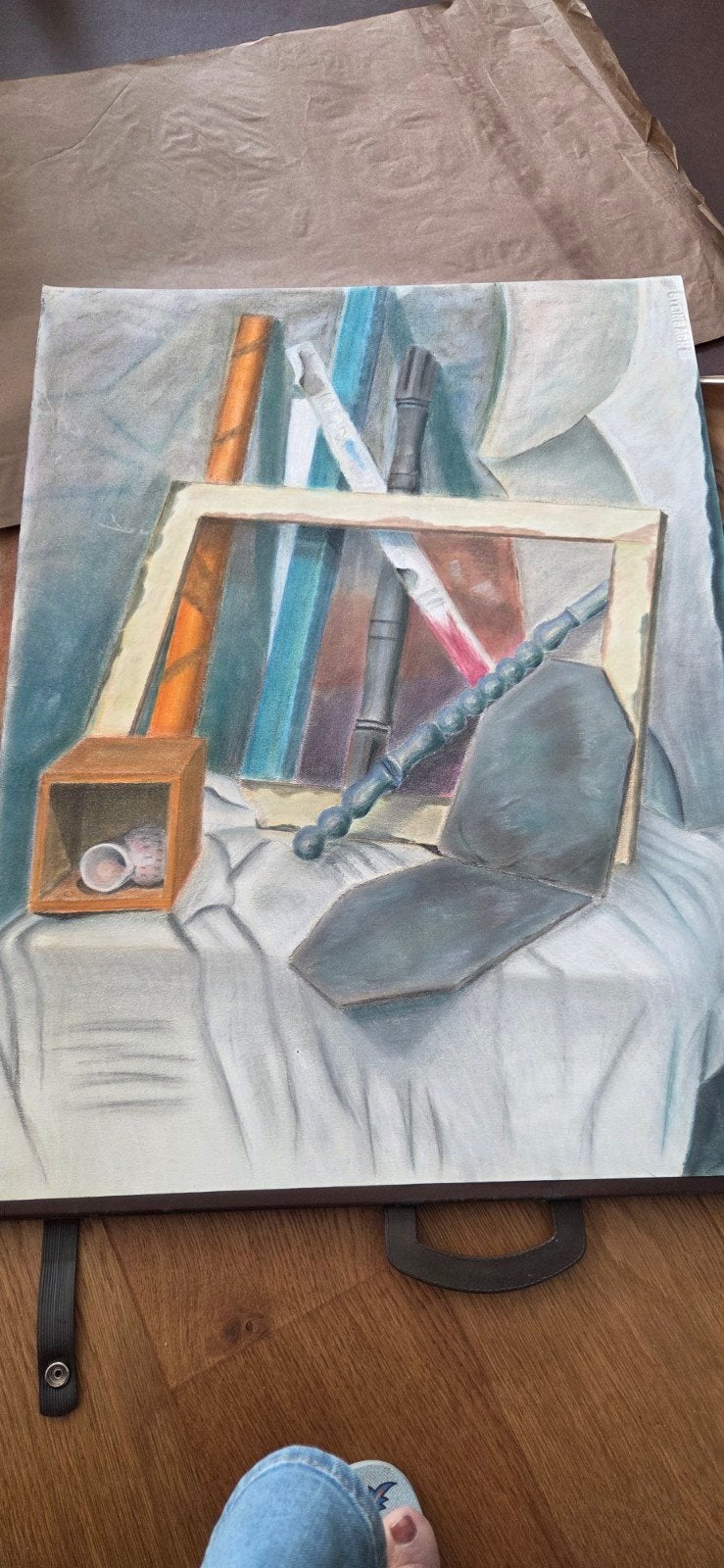 Nature morte - 74 sur 52 - signée, Antiquités & Art, Enlèvement ou Envoi
