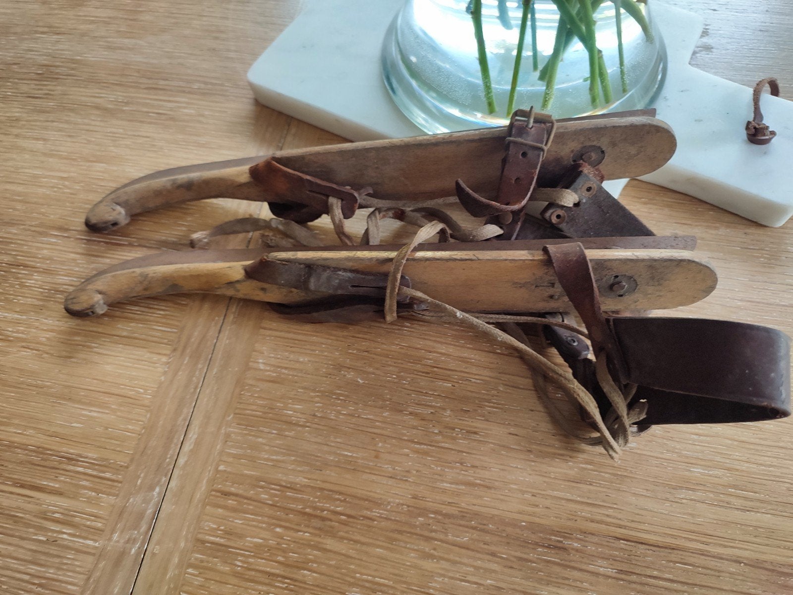 anciens patins, Ophalen