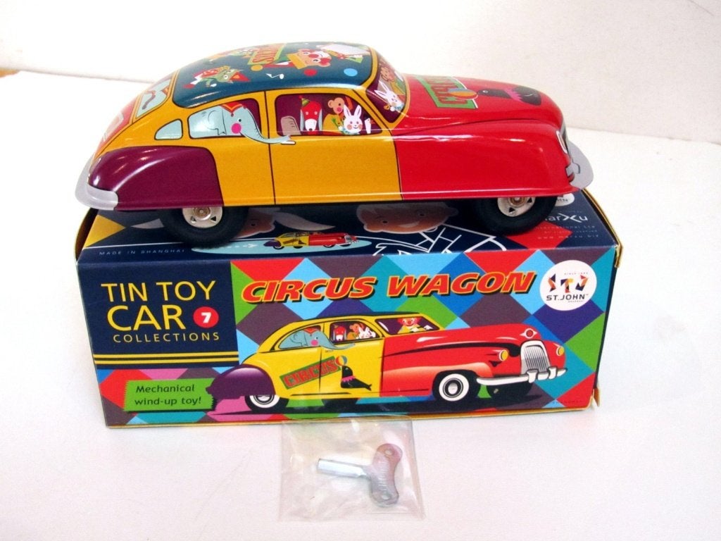 Tin Toy Car 7 "CIRCUS WAGON" St. John - Marxu, Ophalen of Verzenden, Nieuw, Auto